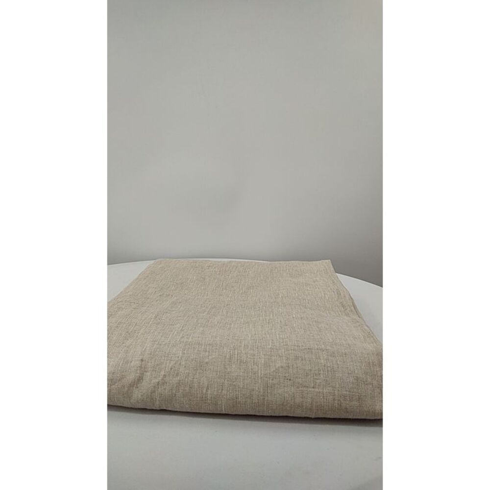 Quince Room Darkening Linen Curtain Flax